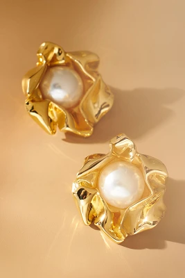 Sterling King Titania Pearl Earrings