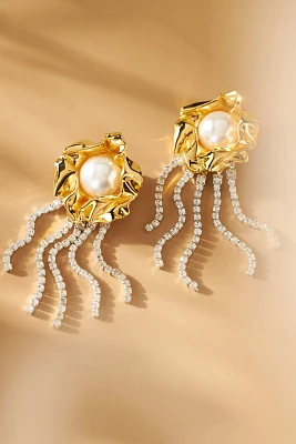 Sterling King Titania Pearl Fringe Earrings