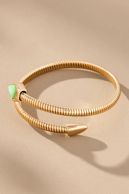 Stone Serpent Wrap Bracelet