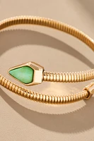 Stone Serpent Wrap Bracelet