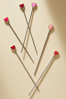 Joanna Buchanan Heart Swizzle Sticks, Set of 6