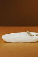 Alabaster Leaf Trinket Dish