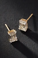 Emerald-Cut Diamond Earrings