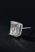 4ct Emerald-Cut Diamond Post Earrings