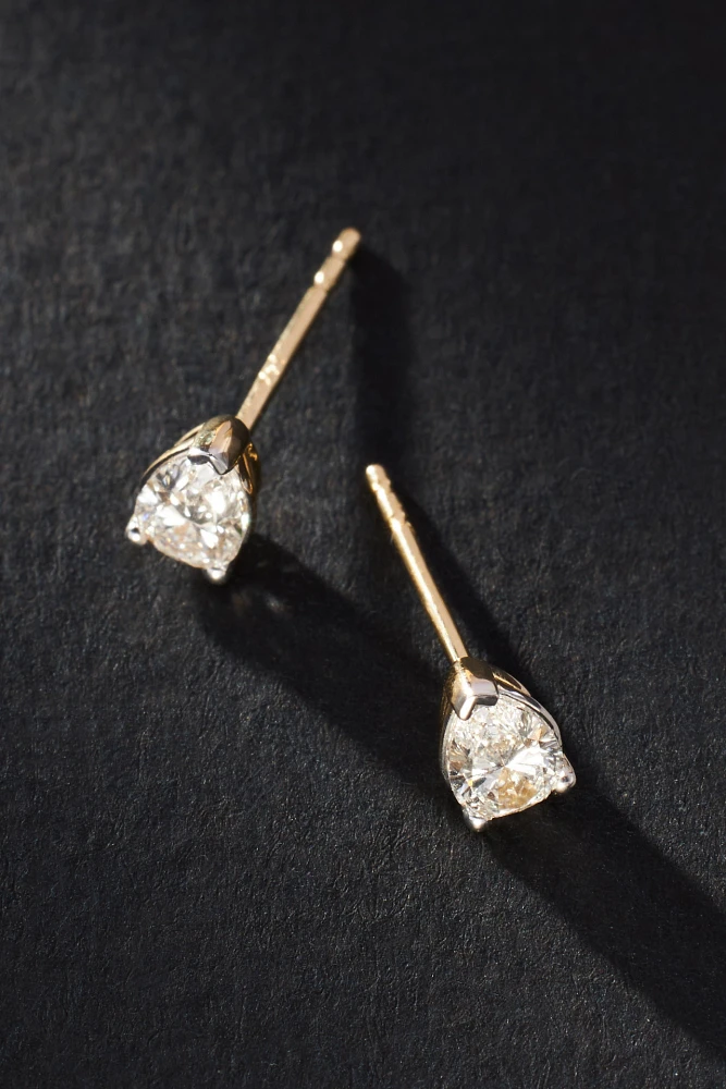 Pear-Cut Diamond Earrings