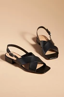 Maeve Cross-Strap Slingback Heels