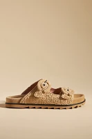 Bibi Lou Macramé Buckle Slide Sandals