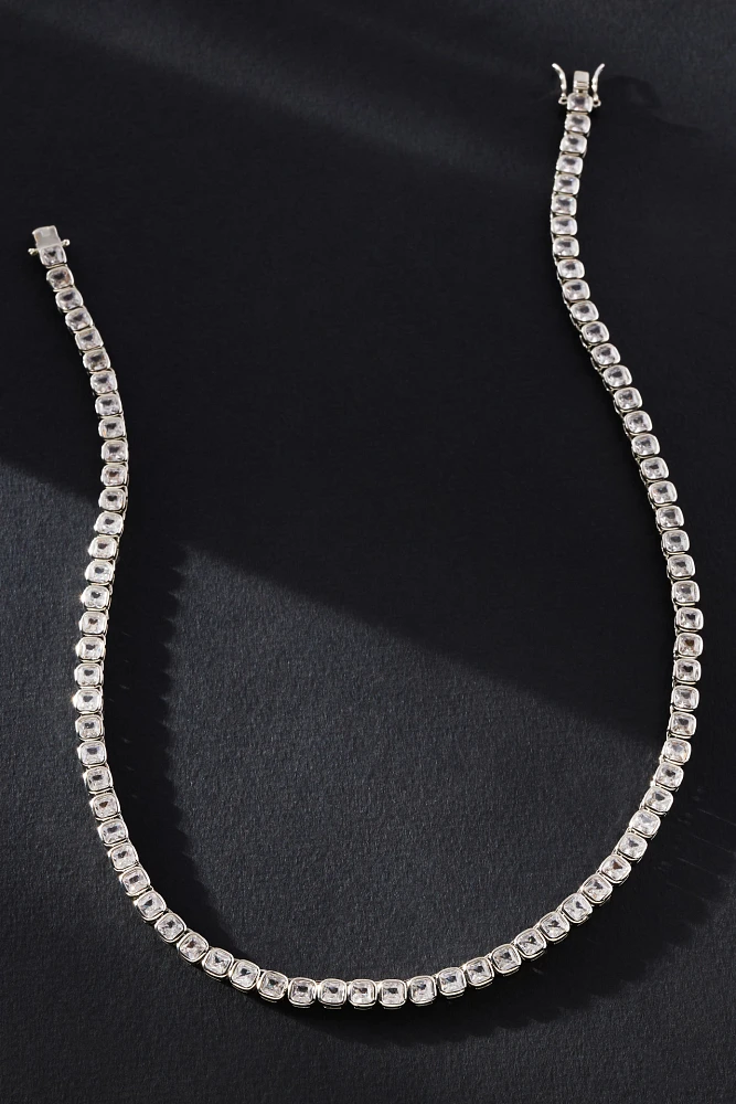 Modern Tennis Necklace