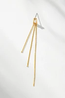 Long Chain Tassel Drop Earrings