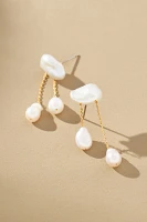 Cloud Pearl Drop Earrings