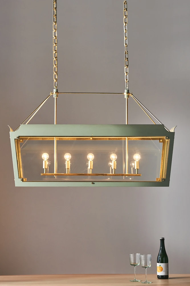 Caddo Medium Linear Lantern Chandelier