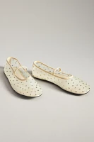 Jeffrey Campbell Swan Lake Gem Mesh Flats