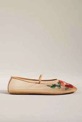 Jeffrey Campbell Swan Flower Mesh Flats