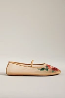 Jeffrey Campbell Swan Flower Mesh Flats