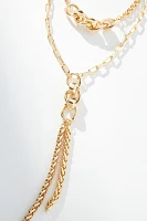 Layered Y-Neck Chain Necklace