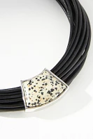 Metal Loop Cord Necklace