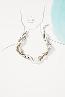 Layered Pearl Chain Necklace