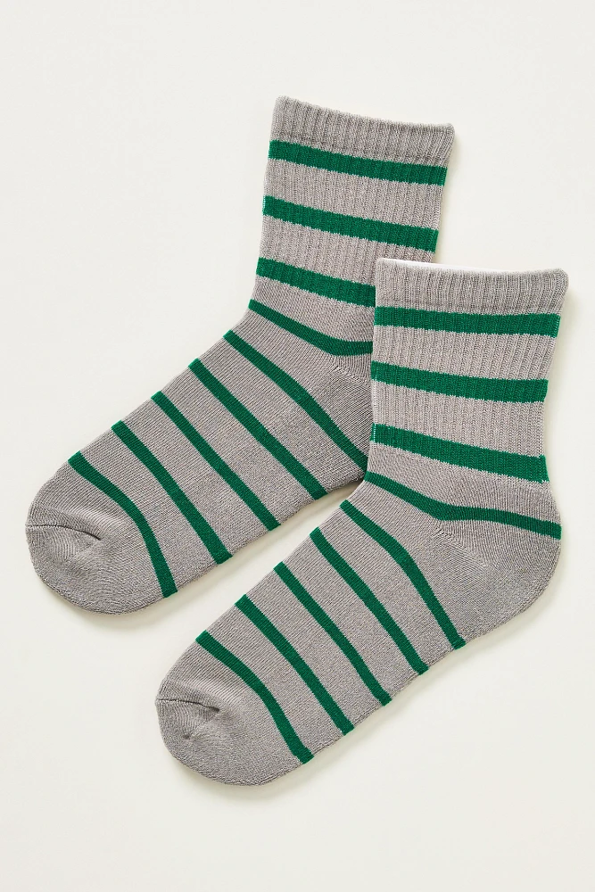 Daily Practice by Anthropologie Sporty Ribbed Striped Socks