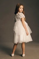 Princess Daliana Tulle Floral Bow Dress