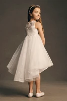 Princess Daliana Tulle High-Low 3D Flower Girl Dress