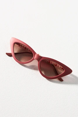 Chain Arm Cat-Eye Sunglasses