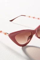 Chain Arm Cat-Eye Sunglasses
