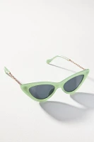 Chain Arm Cat-Eye Sunglasses