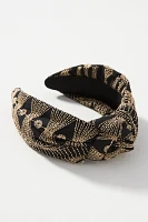 Embroidered Knot Headband