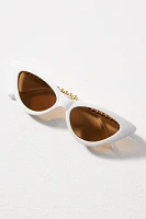 Gold Bead Cat-Eye Sunglasses