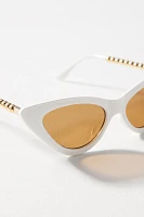 Gold Bead Cat-Eye Sunglasses