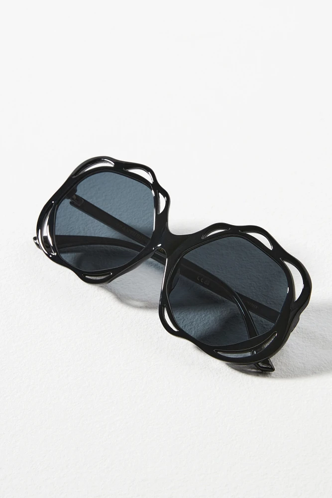 Scallop Circle Sunglasses