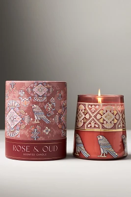 the GETAWAY Floral Rose & Oud Boxed Candle