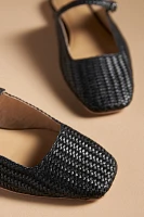 By Anthropologie Woven Mary Jane Slides