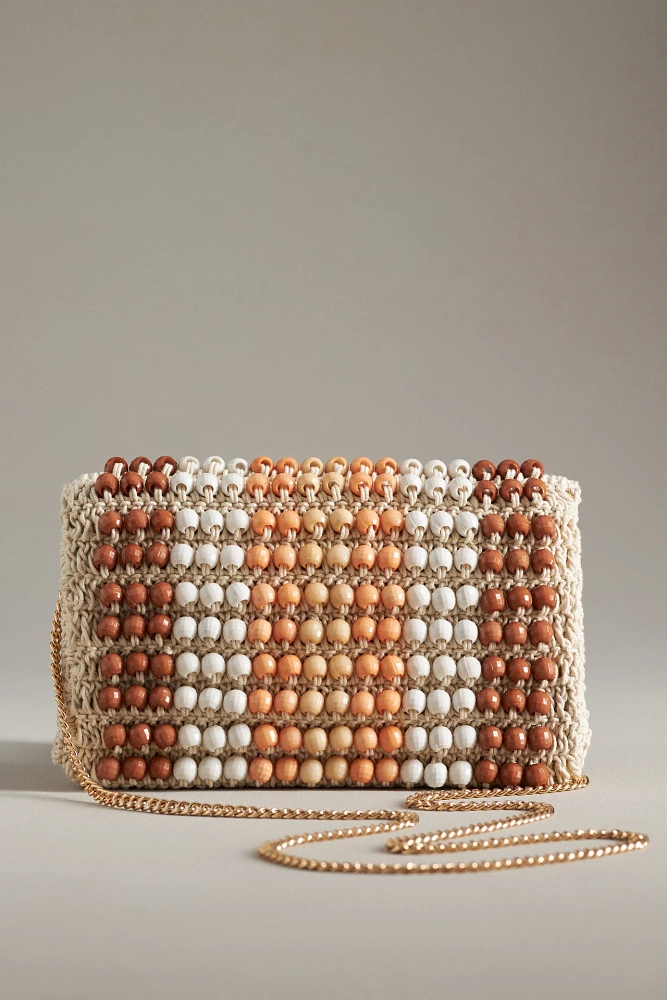 Beaded Foldover Clutch