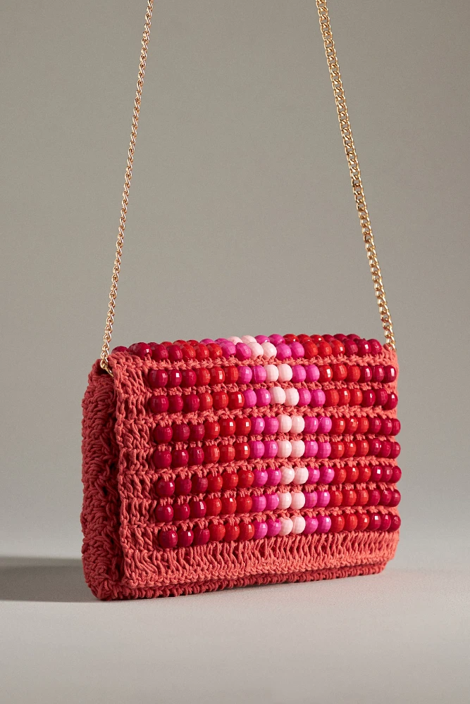 Beaded Foldover Clutch