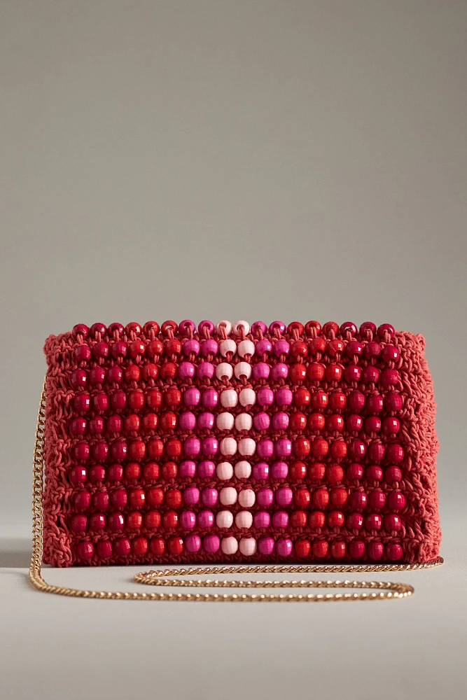 Beaded Foldover Clutch