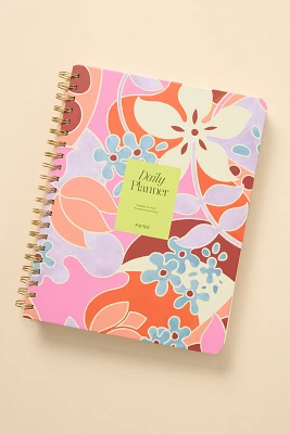 Papier 70s Floral Spiral Daily Planner