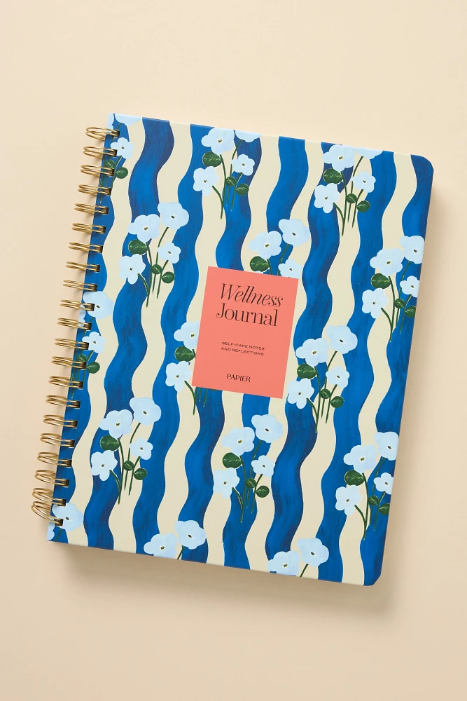 Papier Poppy Spiral Wellness Journal