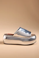 Simon Miller Cloudy Metallic Platform Slide Sandals