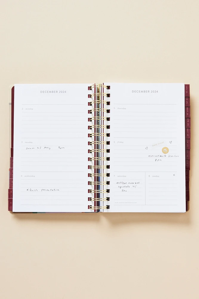 2025 17-Month Spiral Planner