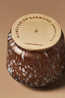 By Anthropologie Fruity Honeycrisp Oakwood Glass Jar Candle