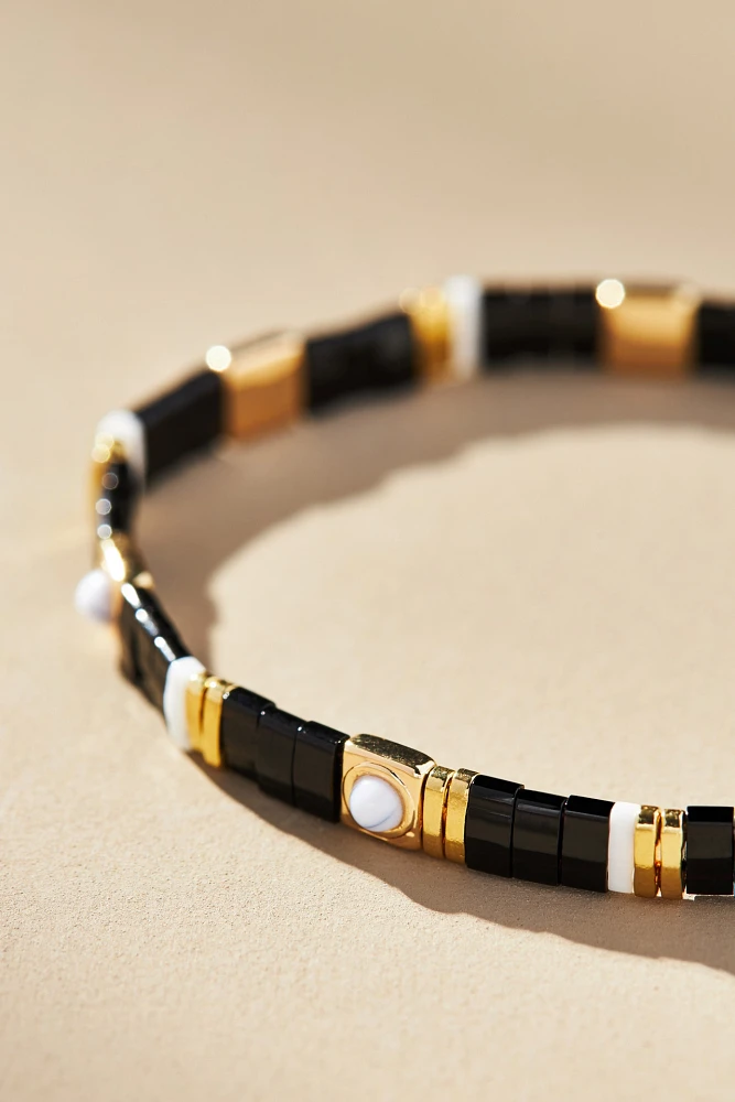 Beaded Chicklet Bracelet