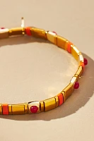 Beaded Chicklet Bracelet