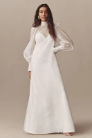 Watters Indy Sheer Slip Two-Piece Wedding Gown