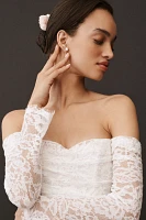 Jenny by Yoo Dove Long-Sleeve Off-The-Shoulder Lace Wedding Gown