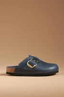 Birkenstock Boston Big Buckle Shearling Clogs