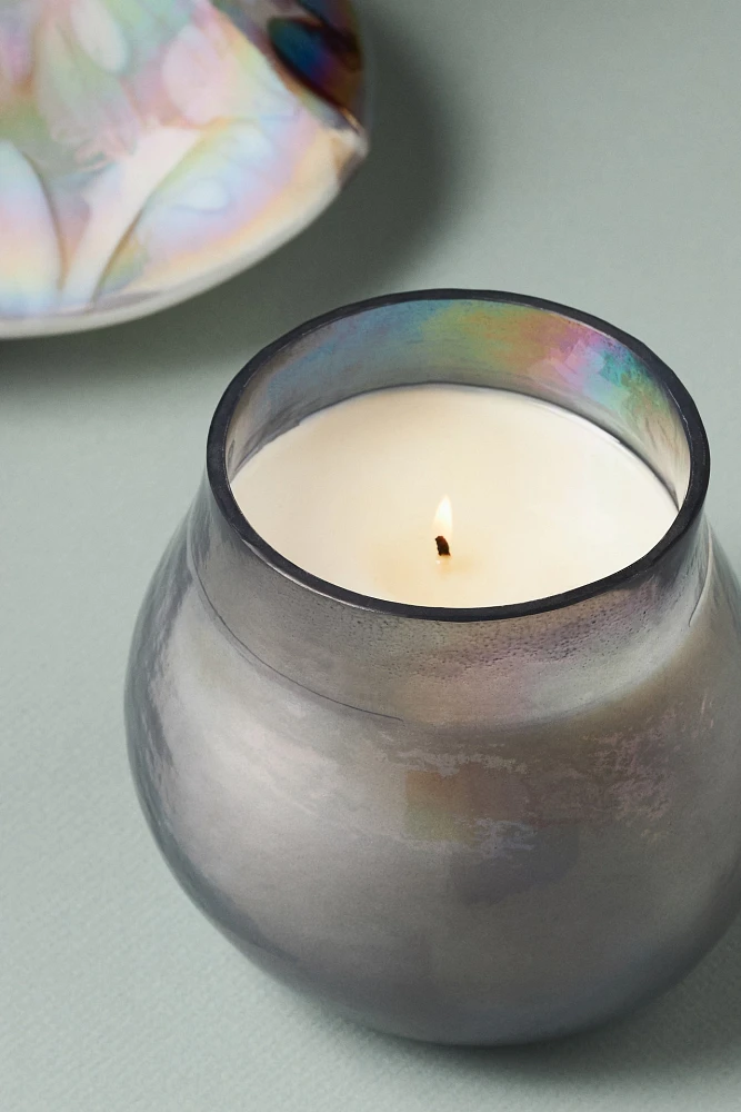 Mushroom Woody Cedar Leaf & Oak Glass Candle