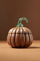 Wooden Gourmand Bourbon & Pumpkin Candle