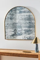 Gold Leaf Heavy Distressed Arch Mirror