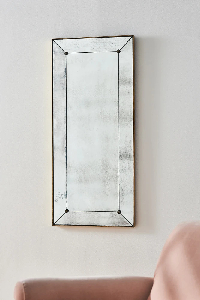 Mitre Corner Distressed Mirror